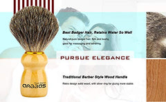 Anbbas brush stand keeps tools organized and dry after shaving.