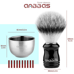 Anbbas goat milk shaving soap 100g with creamy lather and skin-friendly feel.