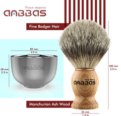 Anbbas stainless steel shaving stand keeping brush dry between passes