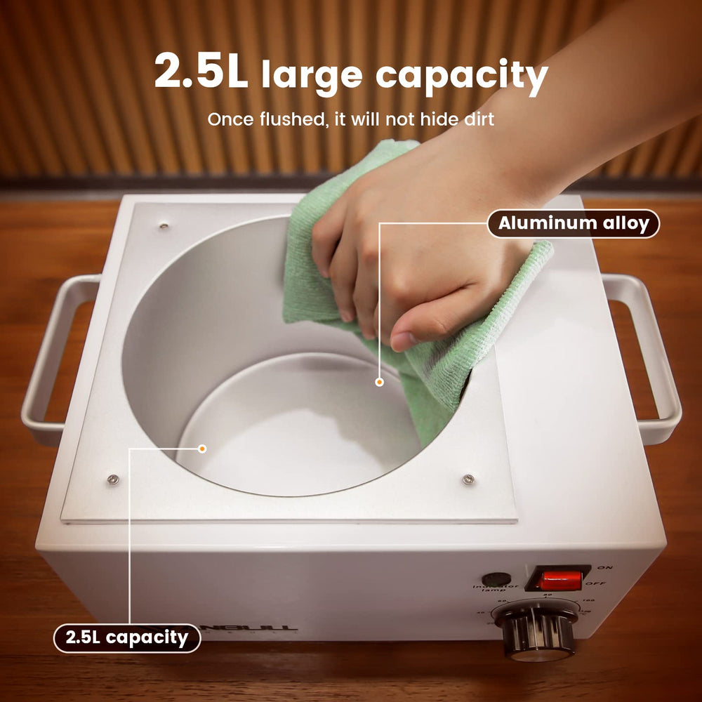 Anbull wax warmer's non-slip feet keep it steady during busy salon sessions.