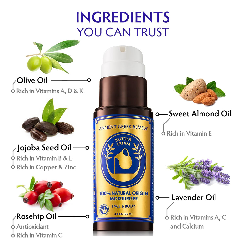 Ancient Greek Remedy application on wet skin after shower