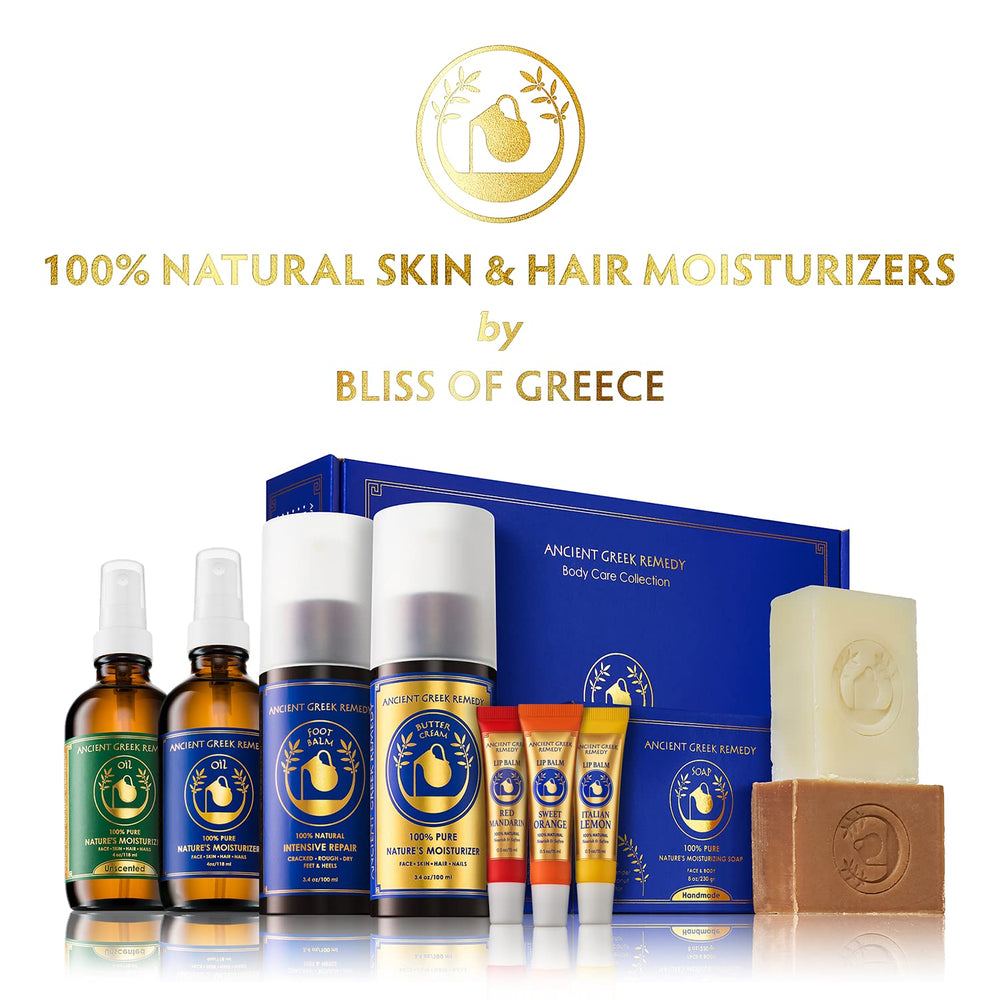 Ancient Greek Remedy Hydrating Body Oil after-shower softness for 24 hours.