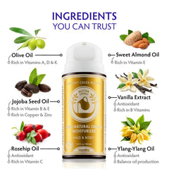 Ancient Greek Remedy Vanilla Butter Cream with rosehip oil vial highlights antioxidant-rich ingredients