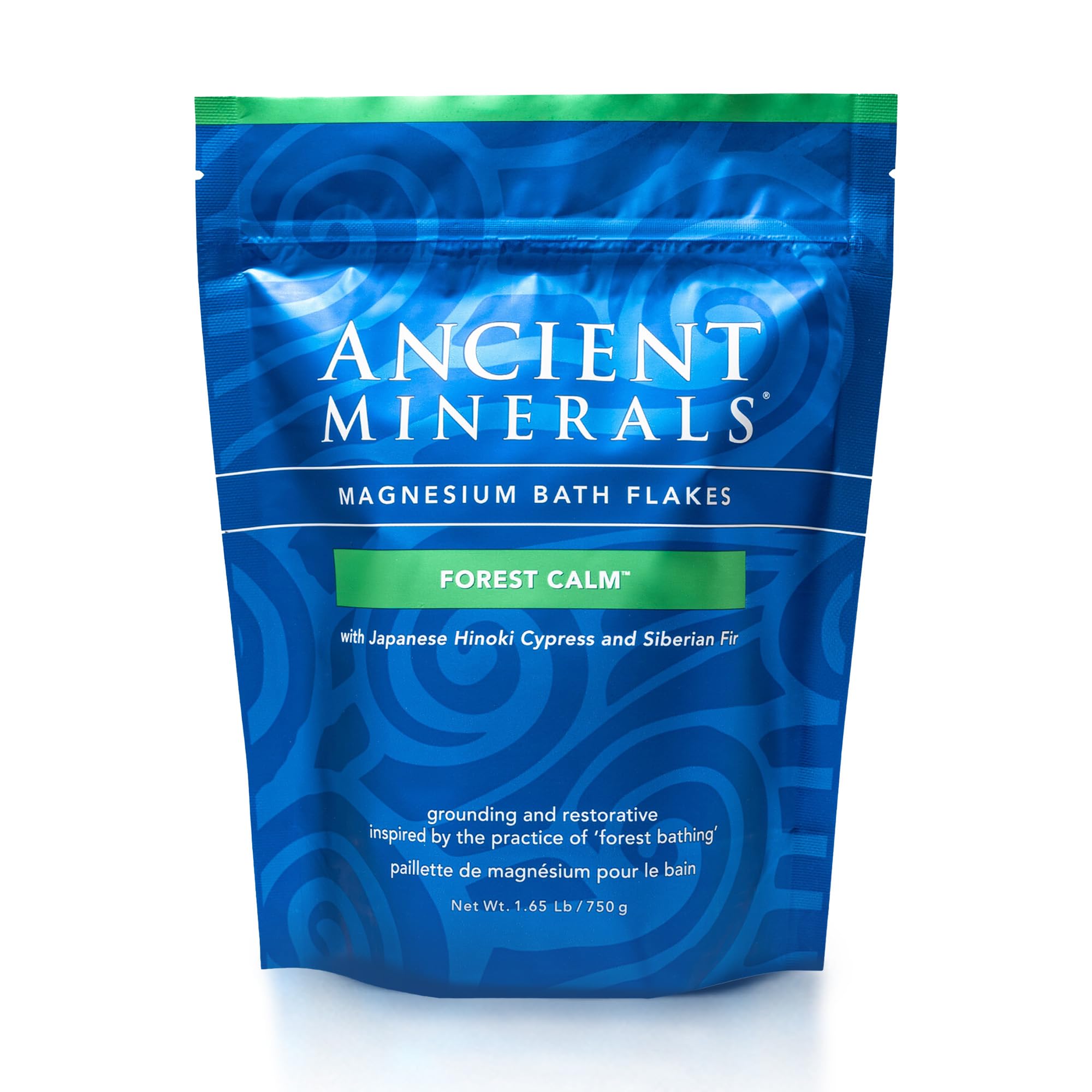 Ancient Minerals Forest Calm, bolsa reutilizable para conservar sales de magnesio puras