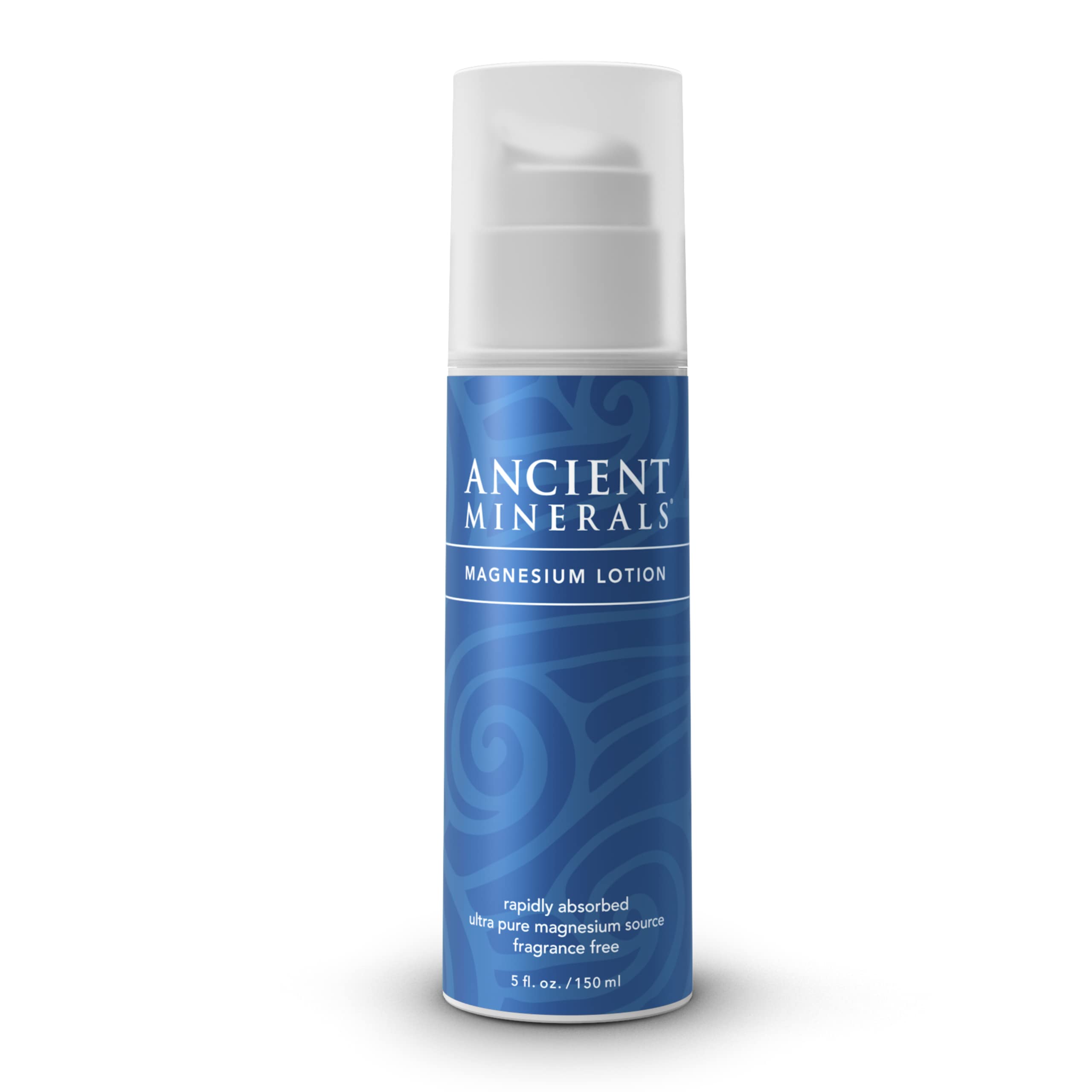 Ancient Minerals magnesium lotion bottle for daily non-greasy hydration