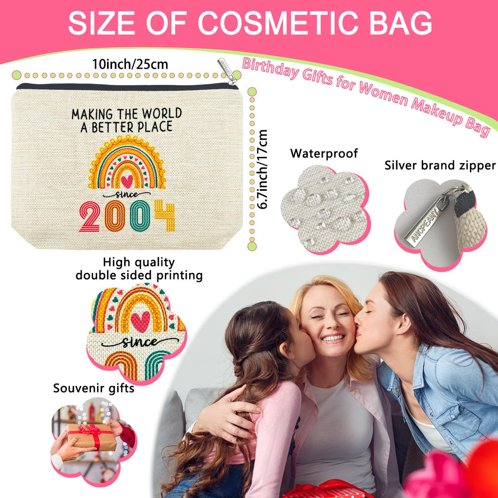 ancpeany linen makeup bag durable and stain-resistant for busy mornings and events