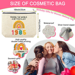 ancpeany makeup bag zippered case emphasizes secure storage for travel cosmetics.