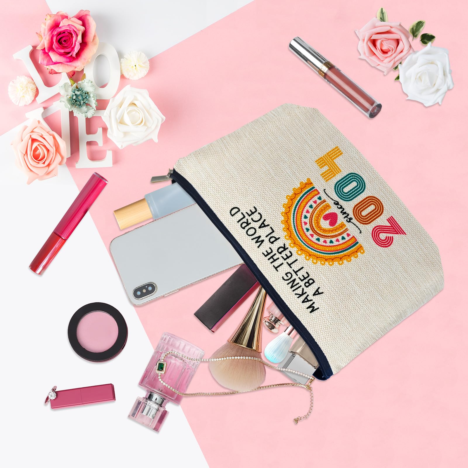 ancpeany travel cosmetic pouch compact and durable for on-the-go beauty routines