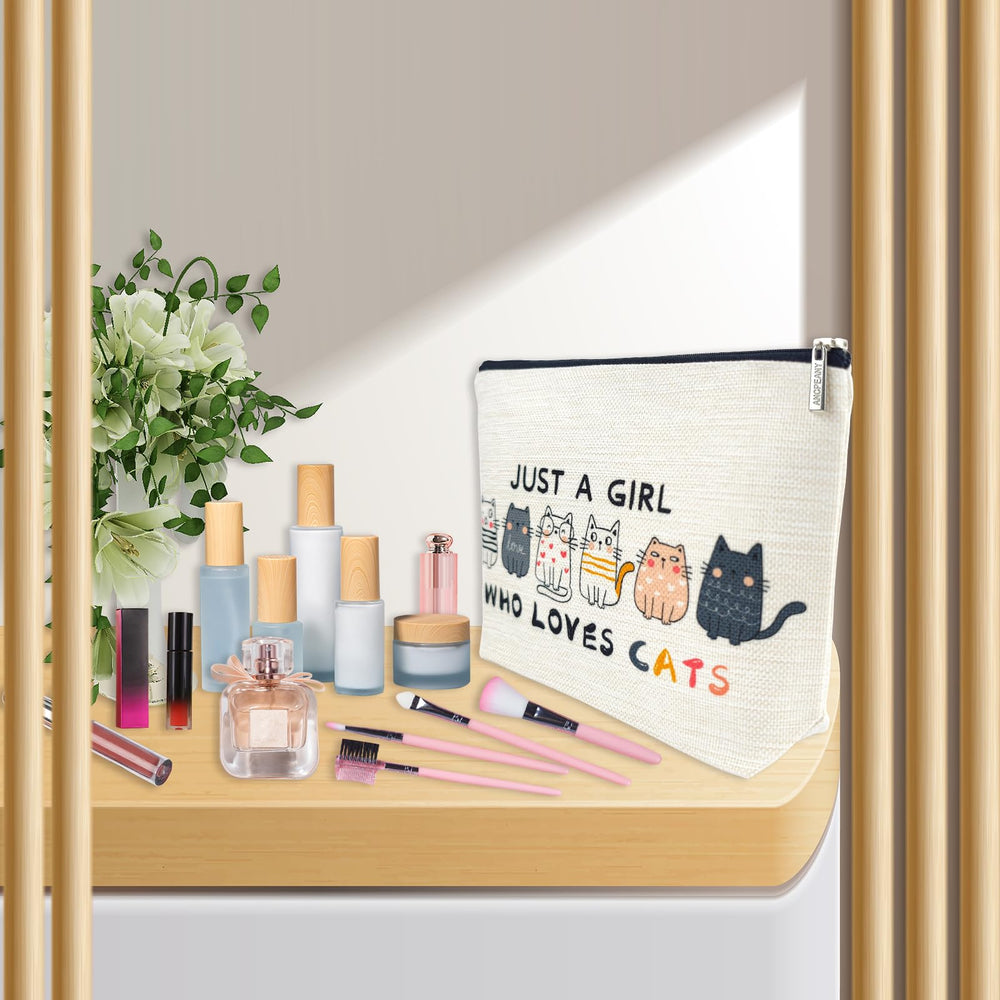 ancpeany travel makeup bag 10x7 inches fits brushes and essentials