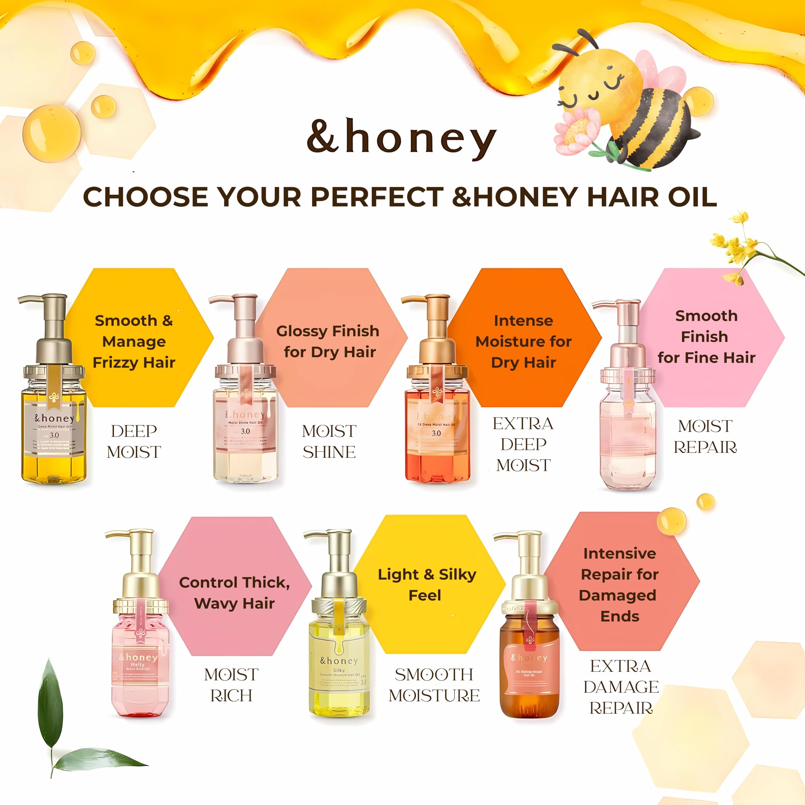 And Honey Melty 3.0 manuka-60% nourishes strands with a silky finish.