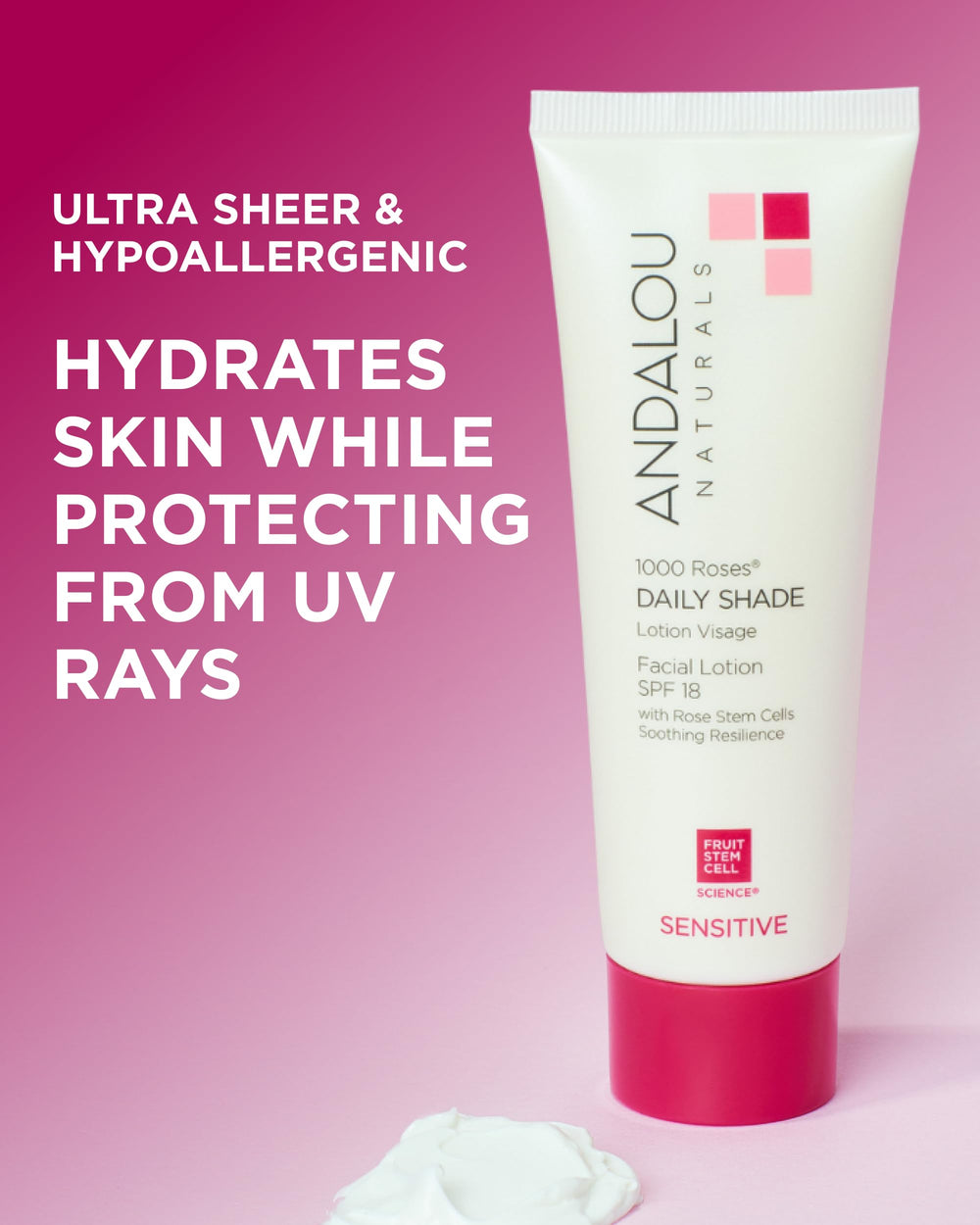 Andalou Naturals alpine rose stem cells highlighting barrier support
