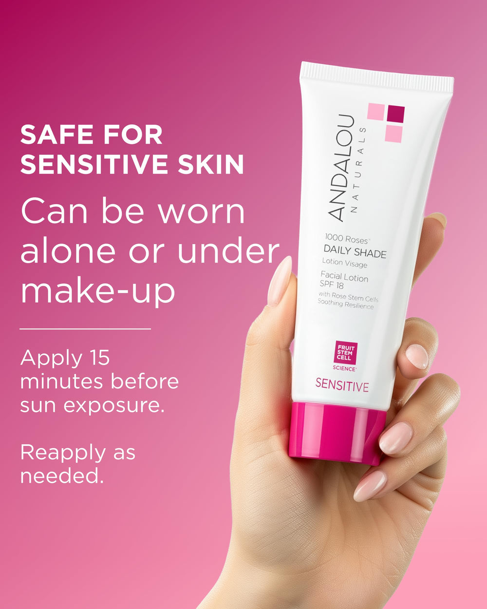 Andalou Naturals rose centifolia soothing delicate skin
