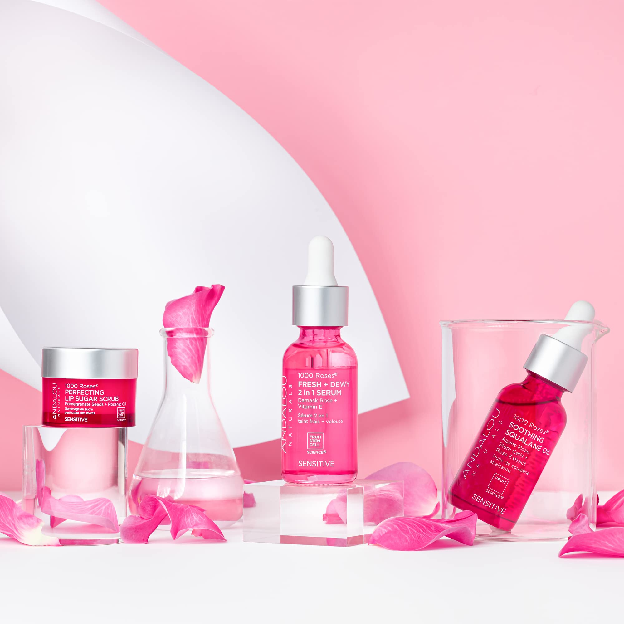 Andalou Naturals 1000 Roses Squalane Oil dropper enables precise, lightweight application.