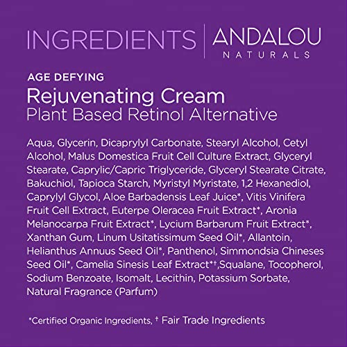 Andalou Naturals Apply routine night-day steps graphic demonstrates easy integration