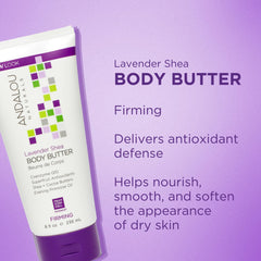 Textura rica y cremosa de Andalou Naturals para suavizar piel áspera.