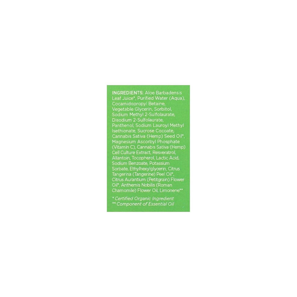 Andalou Naturals CannaCell Cleansing Foam texture-creamy-foam suggests gentle, non-stripping cleansing.