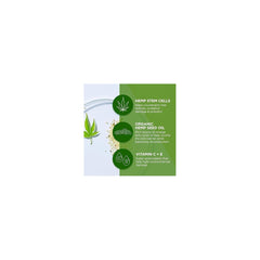 Andalou Naturals CannaCell Dreamy Night Cream texture swatch reveals creamy thickness.