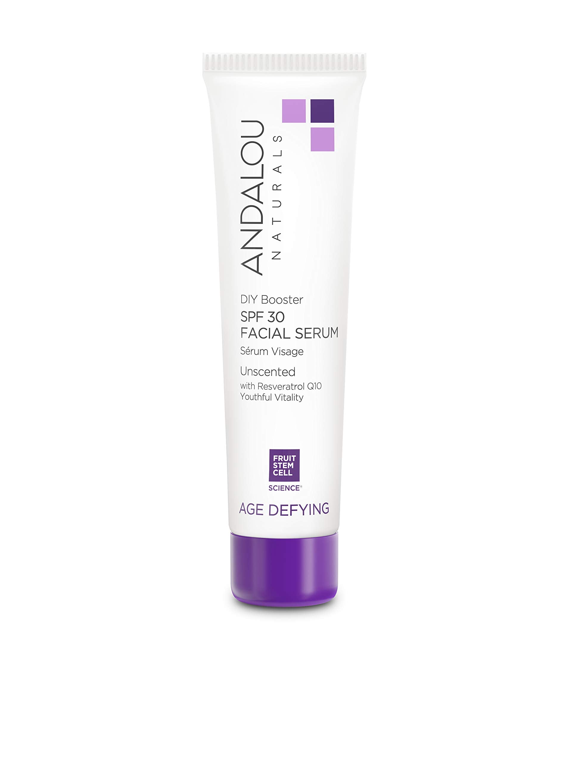 Andalou Naturals DIY Booster SPF30 bottle ready for daily sun protection.