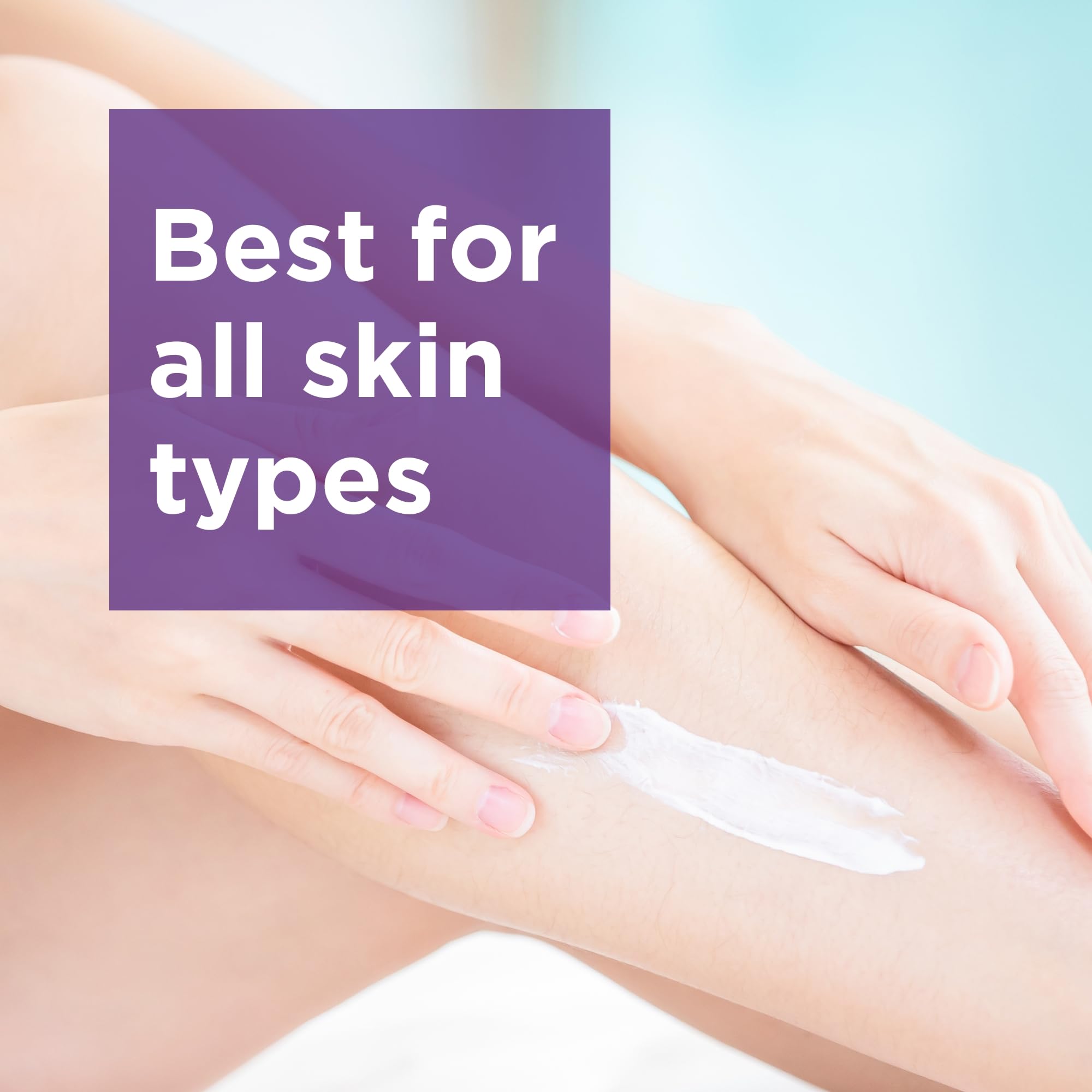 Andalou Naturals Lavender Thyme lotion pour close-up shows smooth, quick-absorbing texture