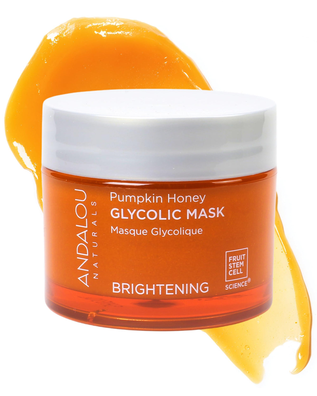 Andalou Naturals Pumpkin Honey Glycolic Mask bottle front for radiant glow