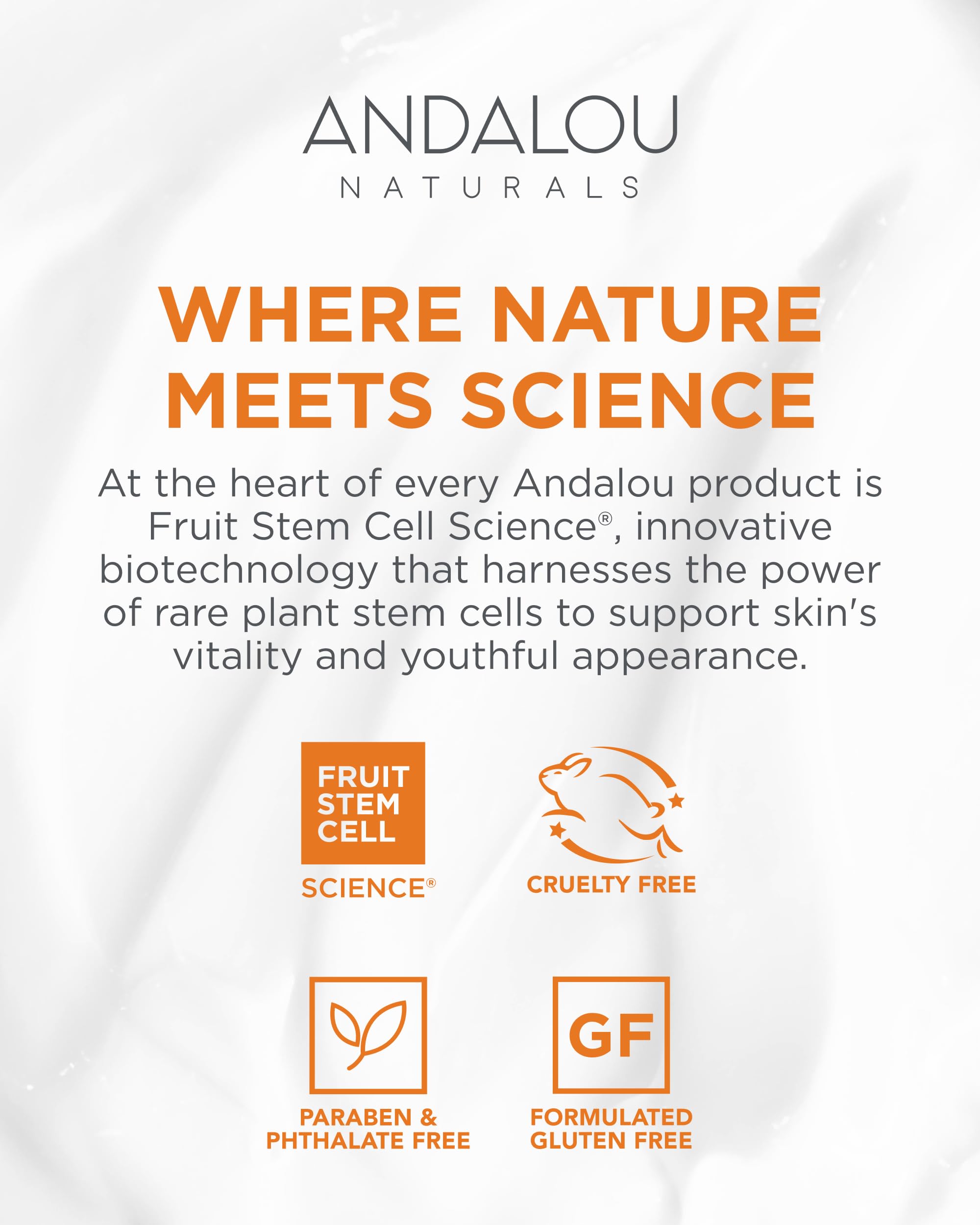 Andalou Naturals cruelty-free packaging symbol highlighted