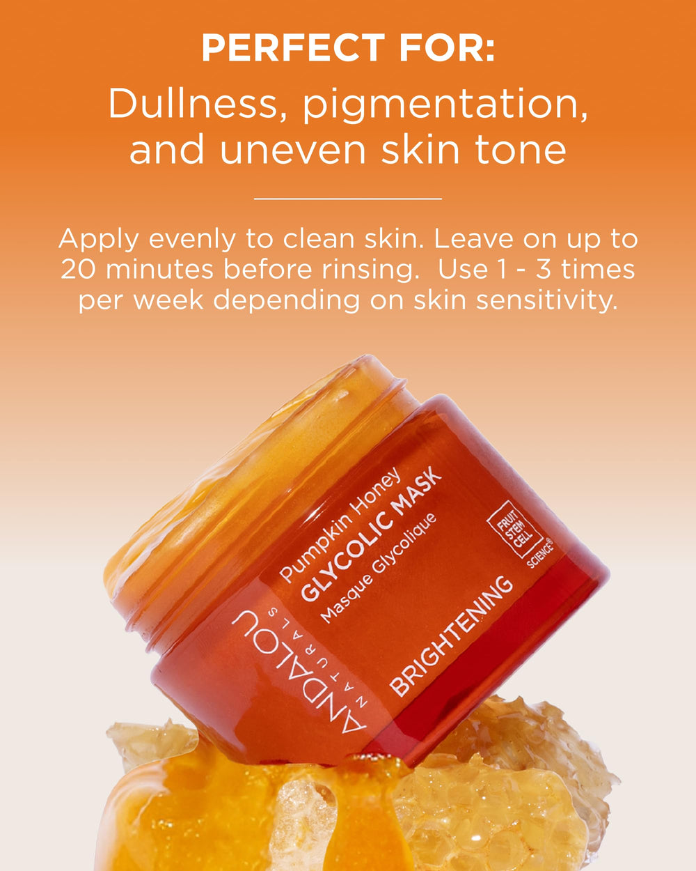 Andalou Naturals mask jar application demonstrates easy exfoliation ritual
