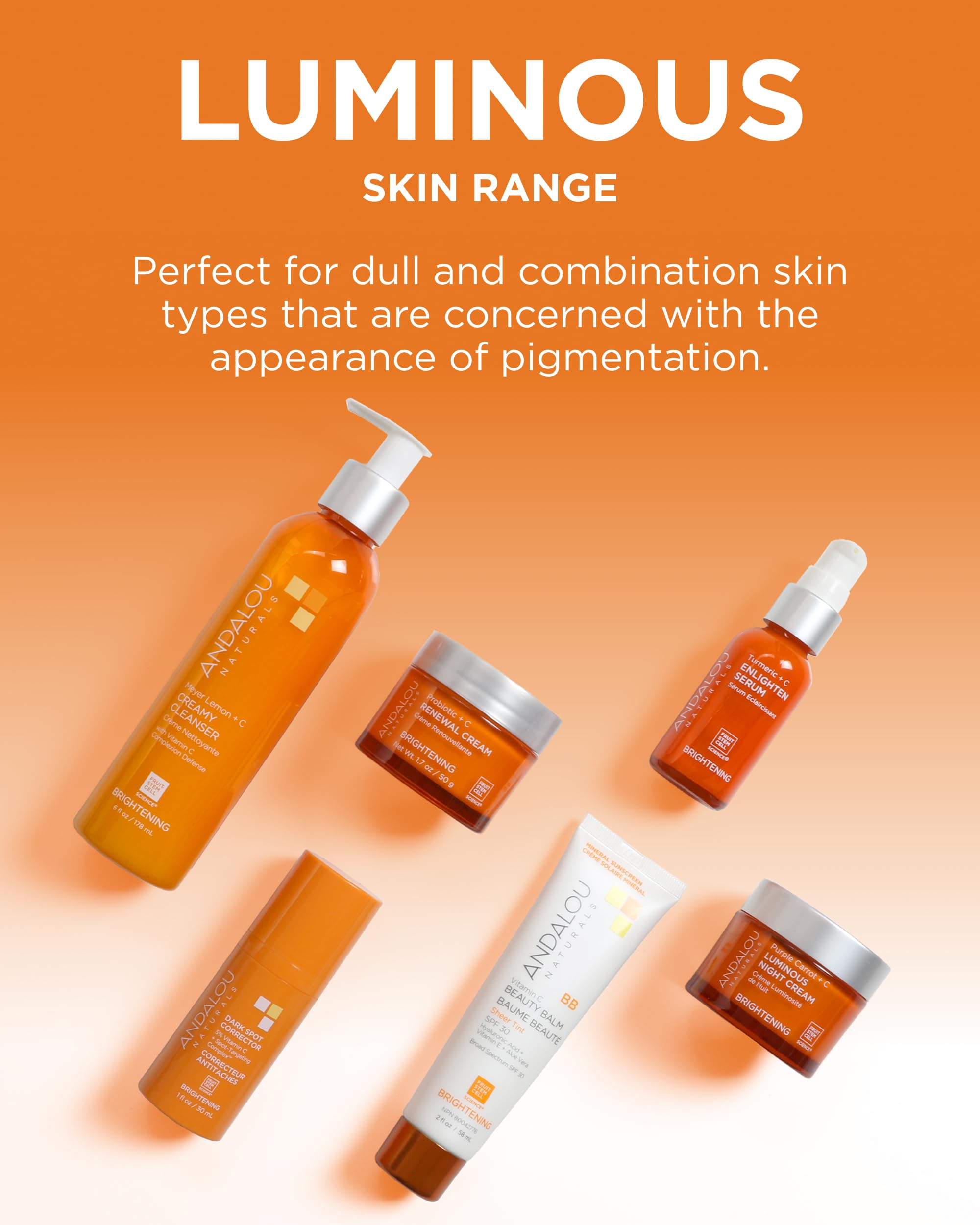 Andalou Naturals routine moment with morning skincare use
