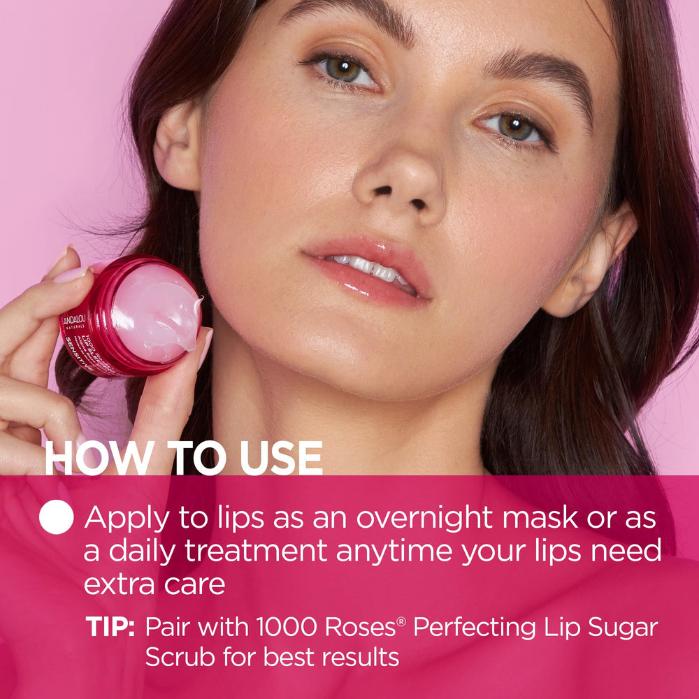 Andalou Naturals rosehip oil and rose oil swirls for antioxidant lip nourishment
