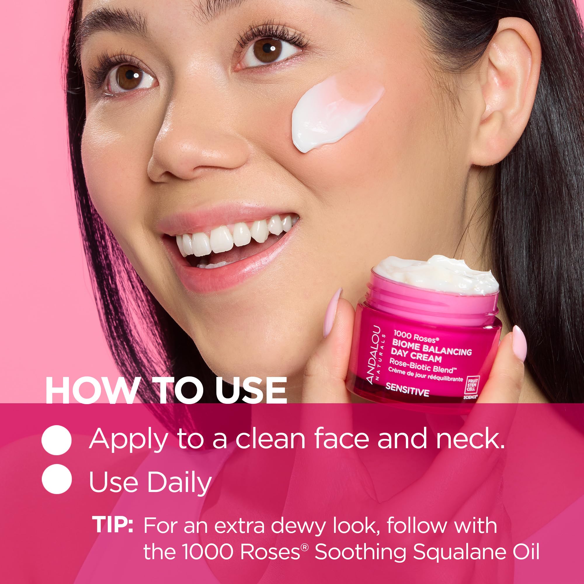 Andalou Naturals barrier-support illustration hints at healthy barrier function.