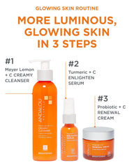Andalou Naturals amber bottle image communicates premium, cruelty-free skincare for radiant tone.