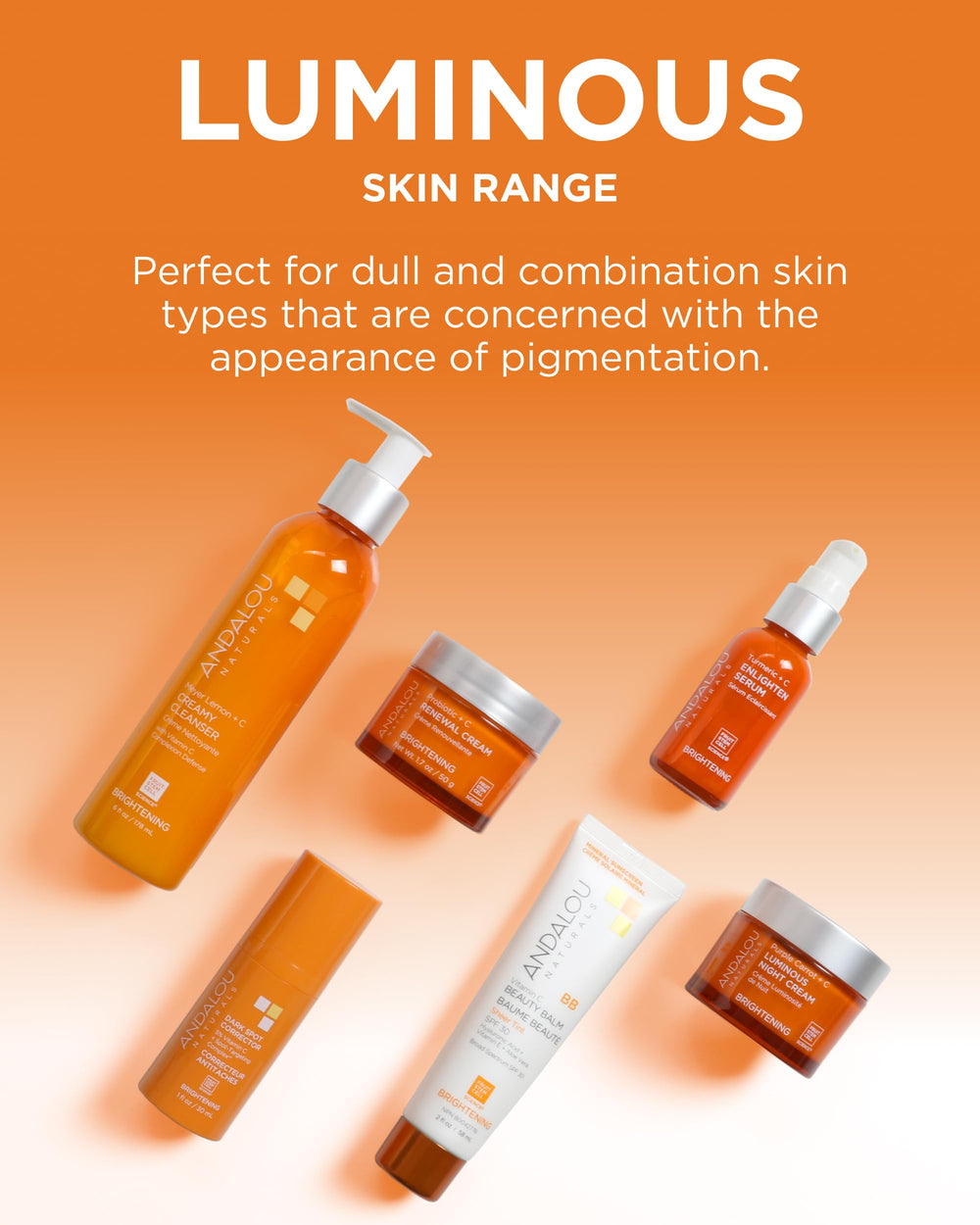 Andalou Naturals hyaluronic-acid highlight emphasizes hydration alongside turmeric.