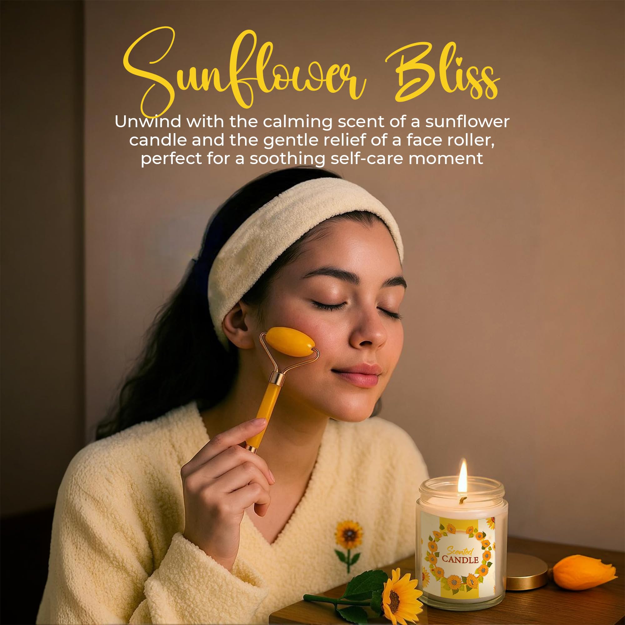 Andlane Sunflower cozy socks deliver soft comfort during leisurely home time.