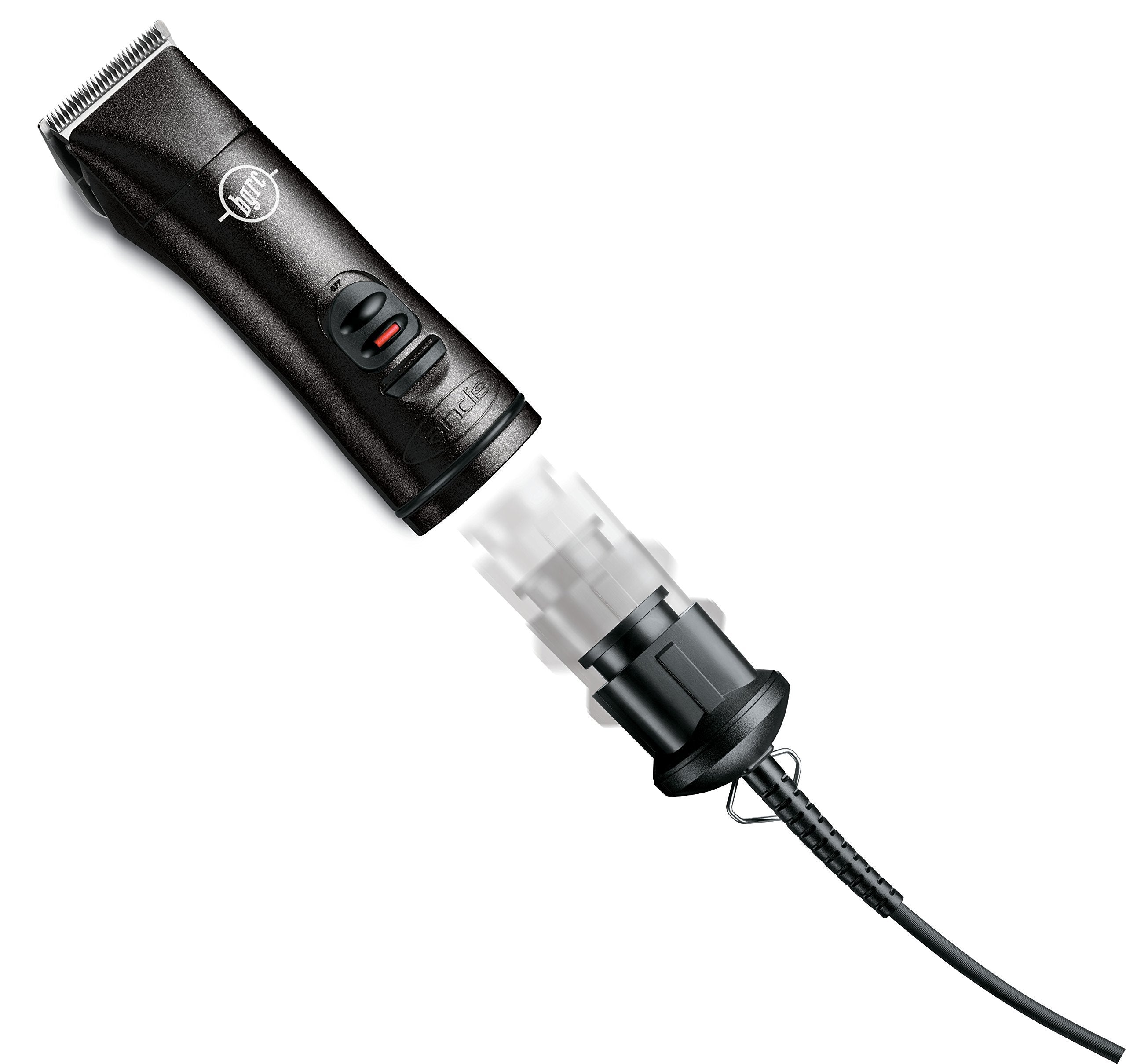 Andis 63700 BGRC clipper shows lighter, more compact design for comfortable handling.