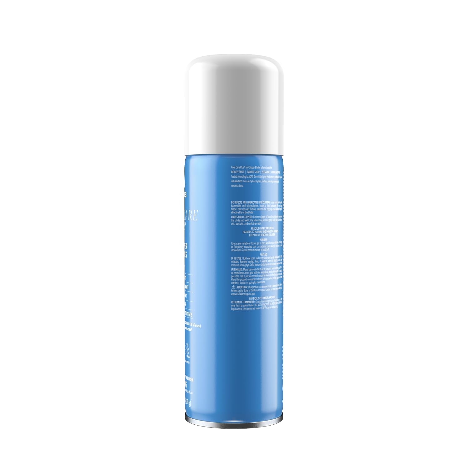 Andis Cool Care Plus high-pressure nozzle blasts hair from blade teeth.