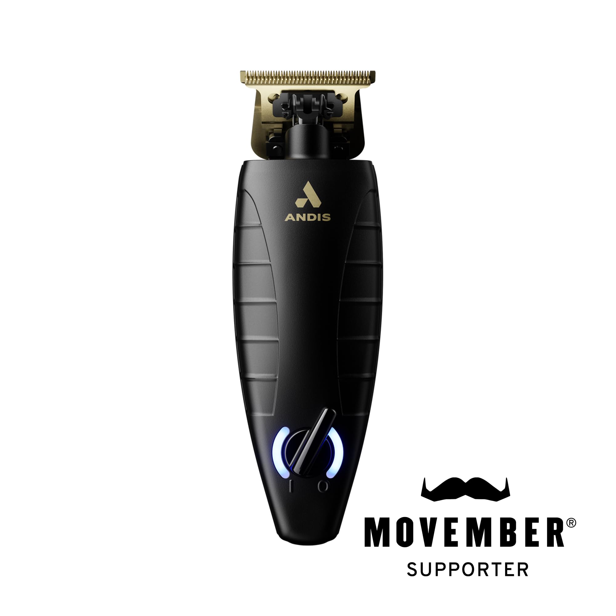 Andis GTX-EXO trimmer lithium-ion battery powering over 100 minutes of quiet grooming
