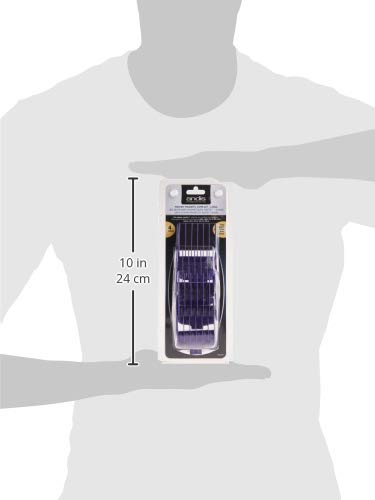 Andis Master Dual Magnet Large Comb ergonomic grip enables precise at-home grooming.
