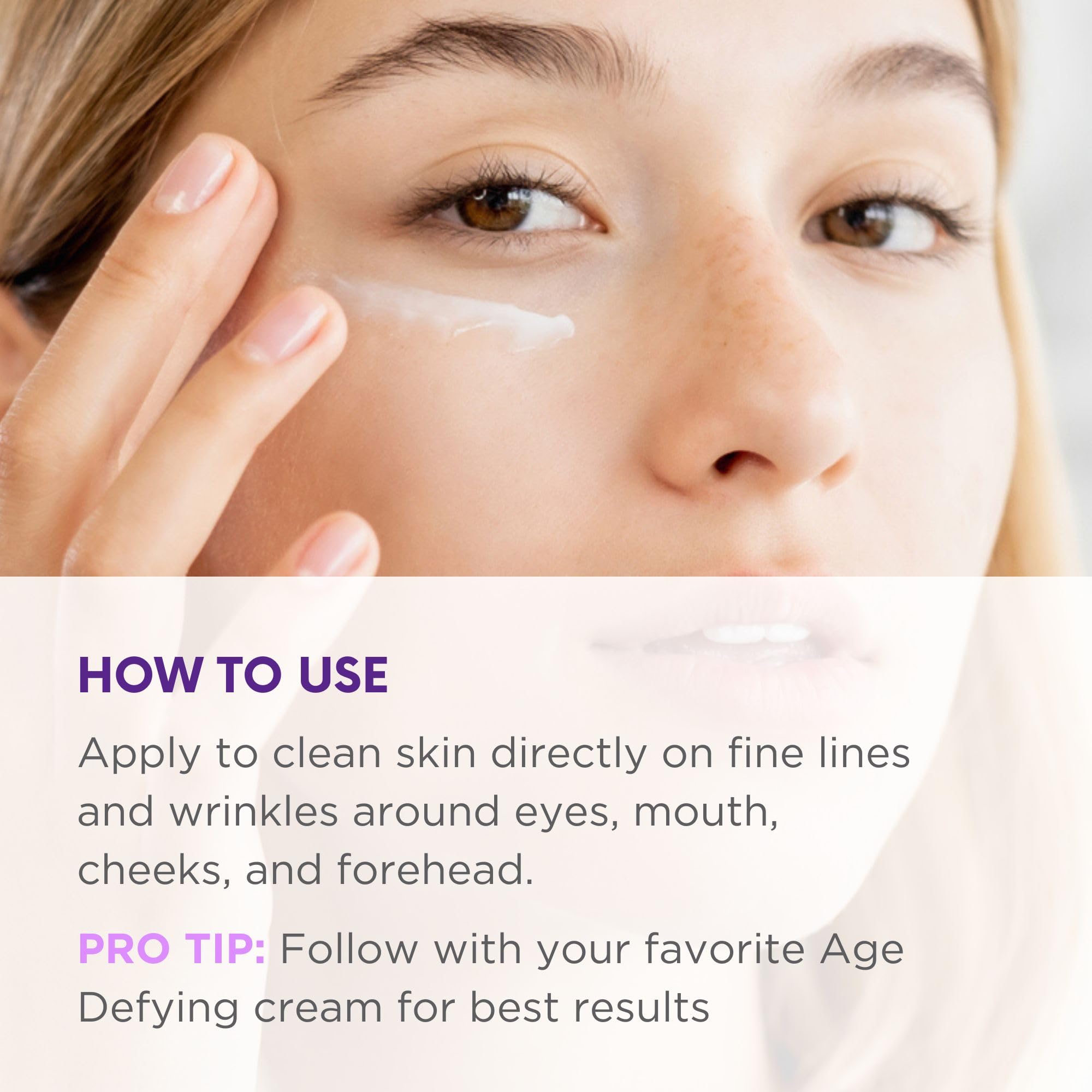 Andalou Naturals Deep Wrinkle Dermal Filler dispenser showing easy targeted application.