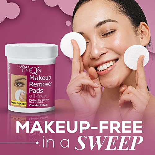Andrea Eye Q's pack of 3 box front, convenient daily eye makeup removal.