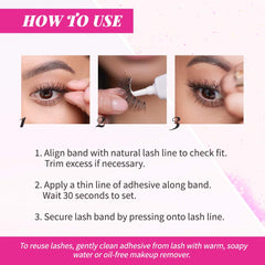 Andrea Two of a Kind Lashes 53 clear-band design provides lightweight comfort and easy application.