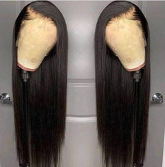 ANDRIA 13x4 wig close-up shows natural hairline for realistic styling.