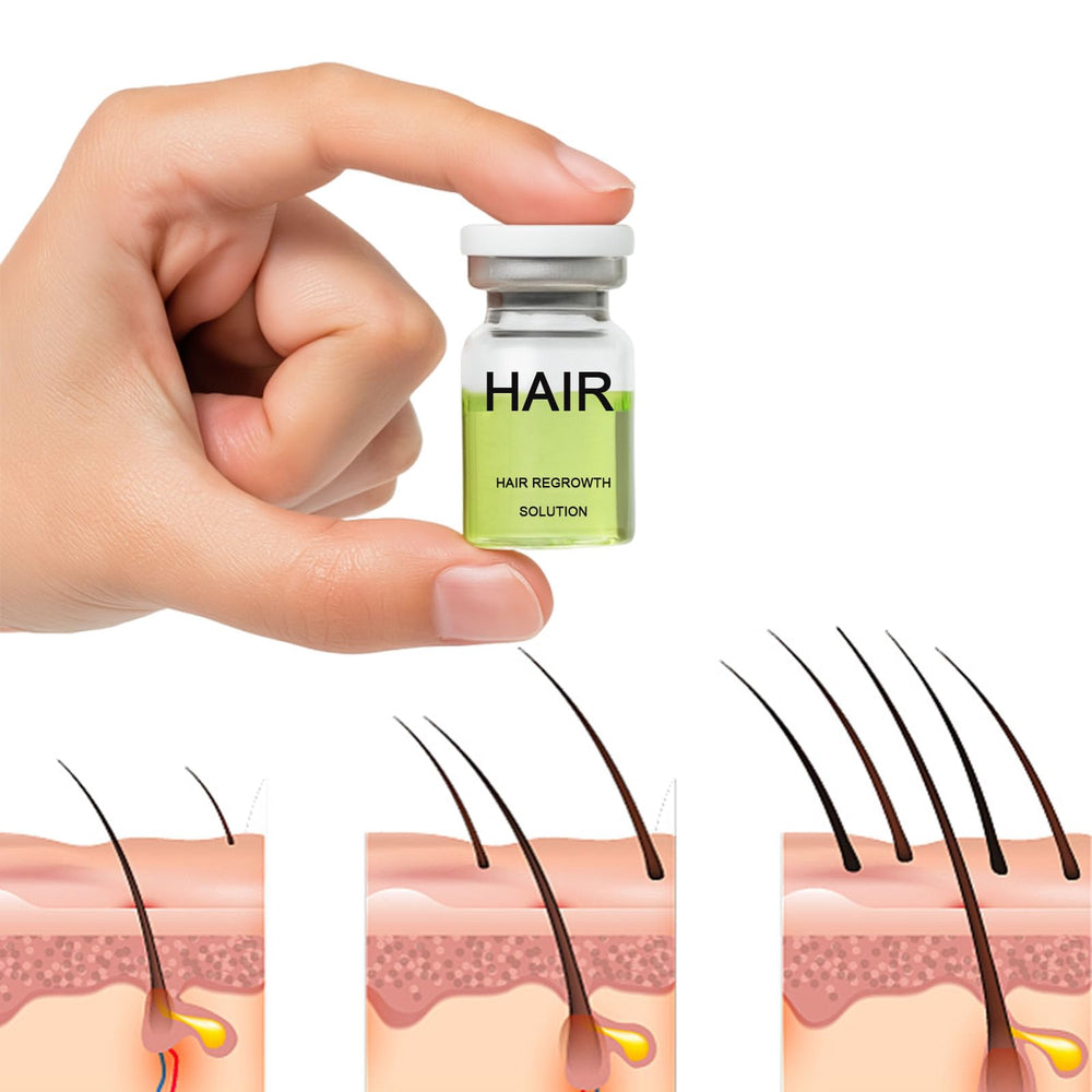 ANEFOSE biotin-keratin formula label zoom highlights nourishing hair health.