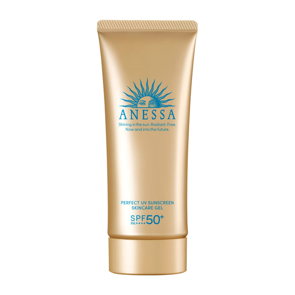 Anessa Perfect UV Skin Care Gel N sunscreen bottle with water-resistant protection