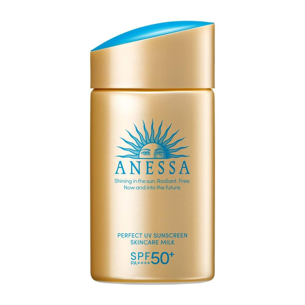 Anessa Perfect UV Skin Care Milk N bottle for smooth daily sun protection.