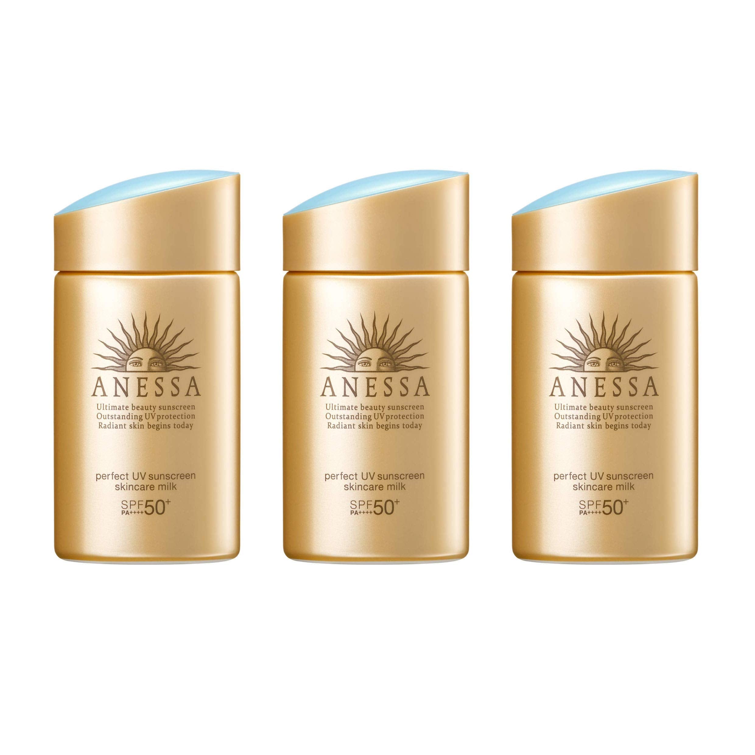 Anessa Perfect UV Sunscreen Milk A bottle-front view for daily sun protection.