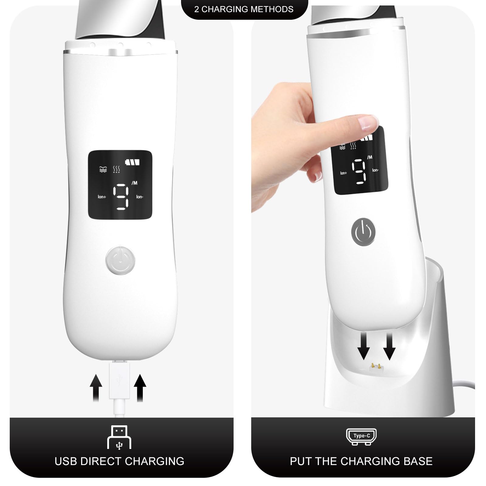 Anface Lifting mode massages skin for a gentle boost.