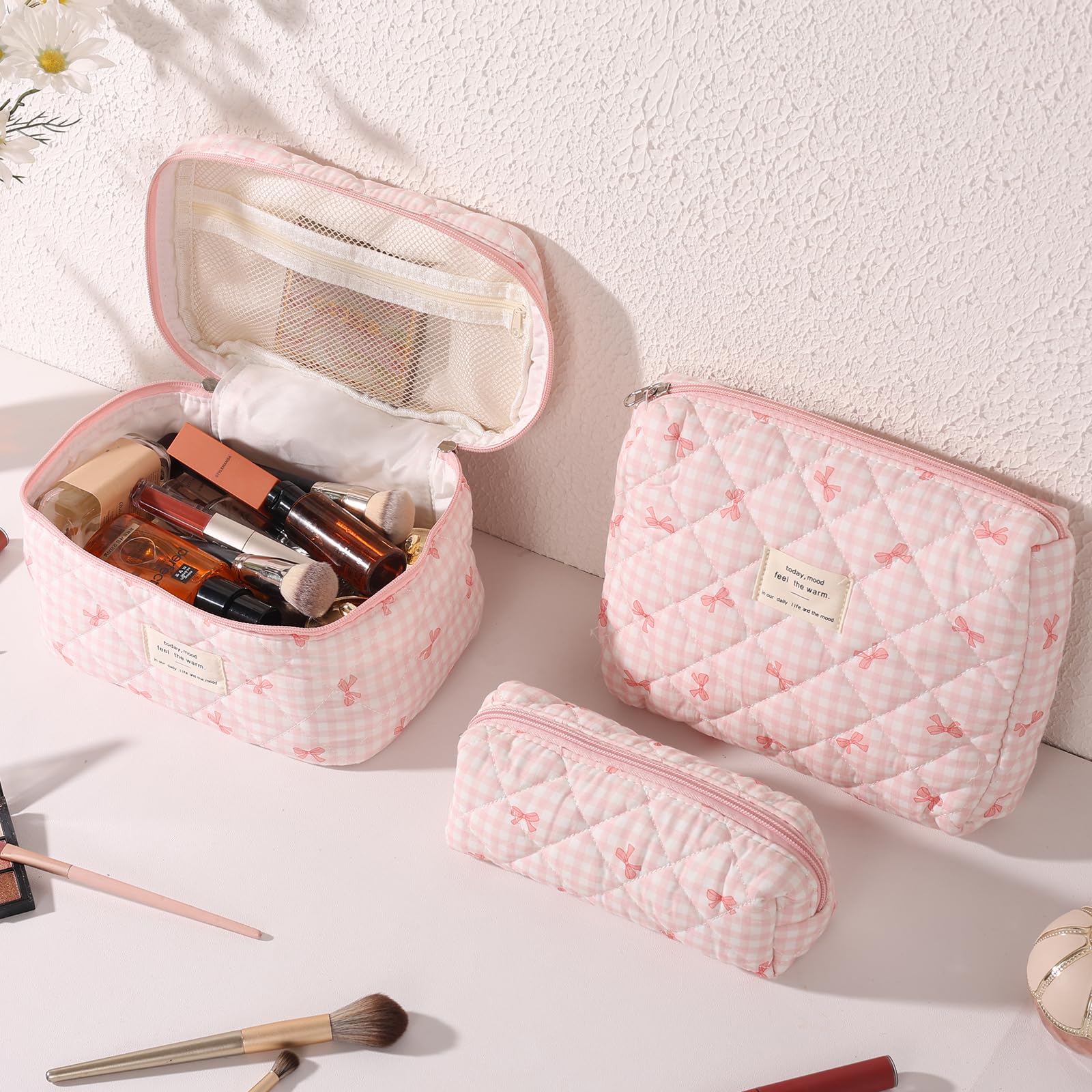 Anfly makeup bag zipper detail — secure daily use and easy access