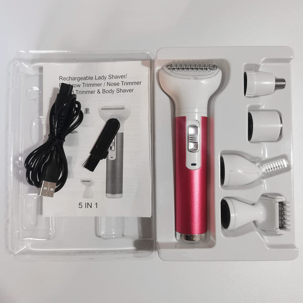 ANFOOS face-shave-head for quick, comfortable facial grooming on the go