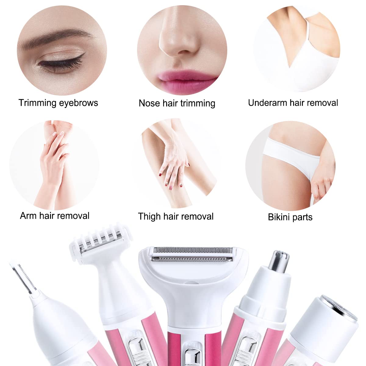 ANFOOS small-area shaver for precise edging on sensitive zones