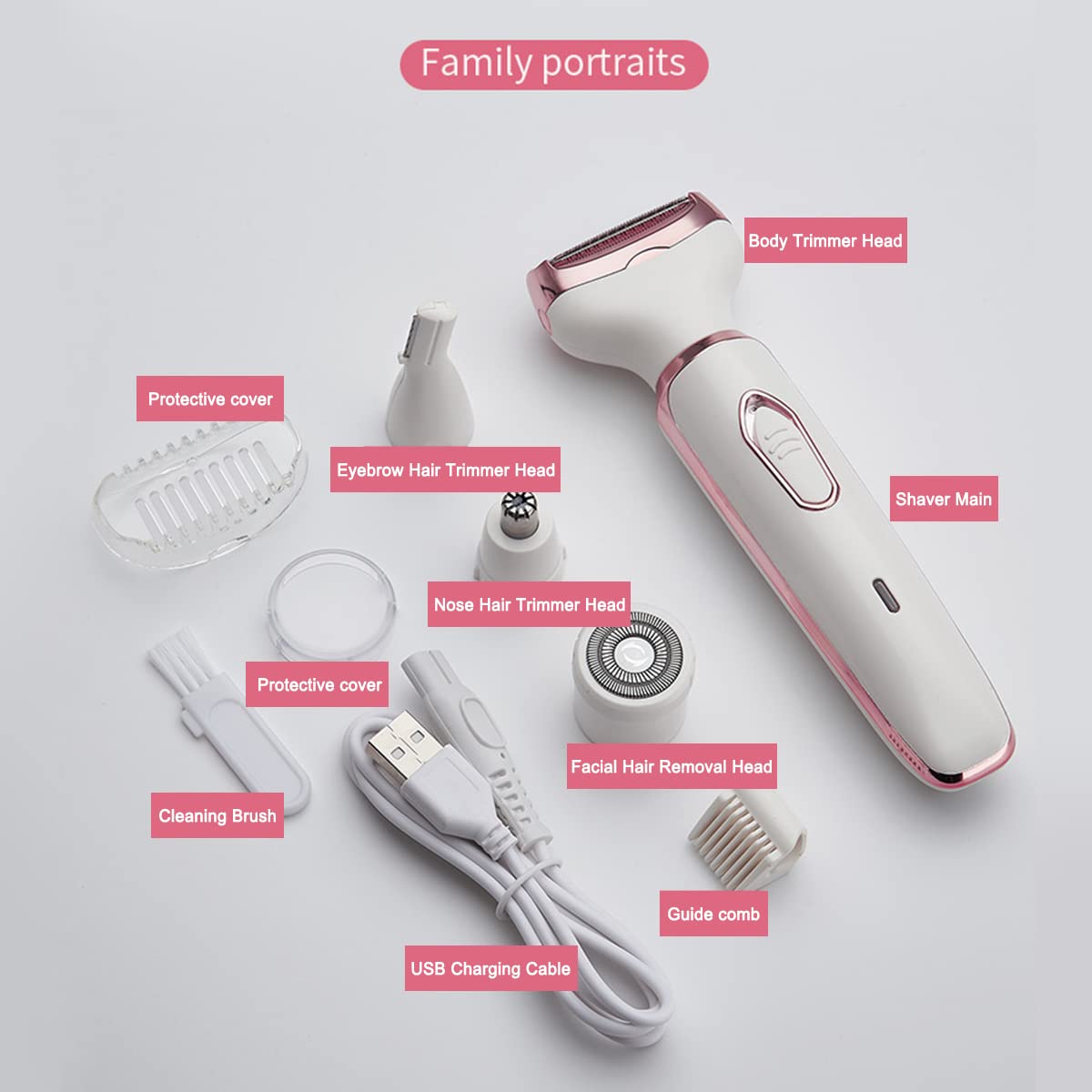 ANFOOS Leg shave head for fast, silk-smooth legs
