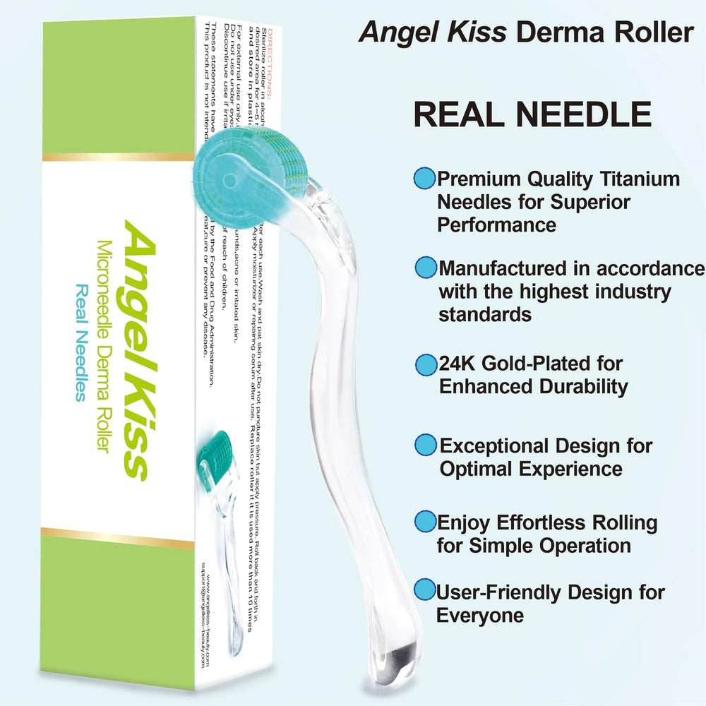 Angel Kiss Derma Roller scalp-treatment supports even coverage for scalp care.